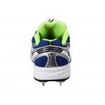 HDL Cricket Terminator Shoes Full Spikes White Blue Green'